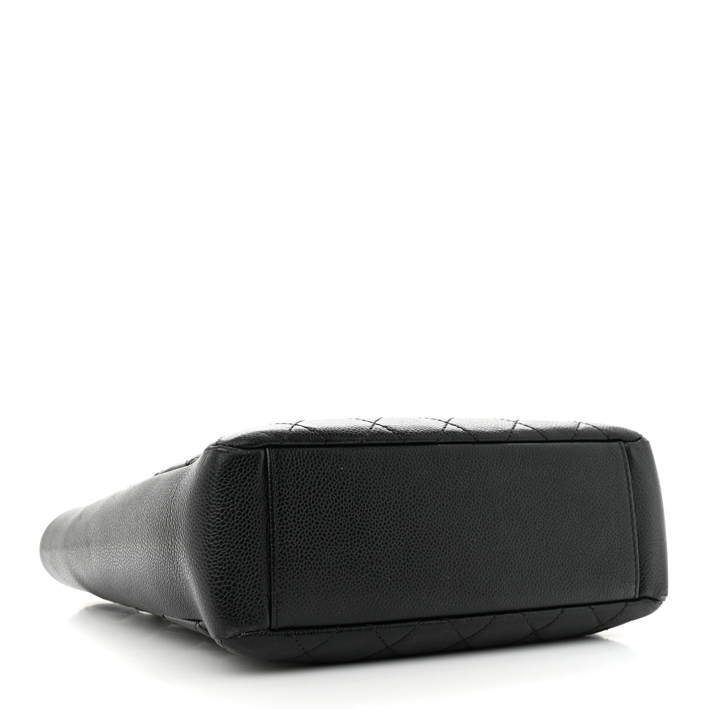 Caviar Quilted Petit Shopping Tote PST Black