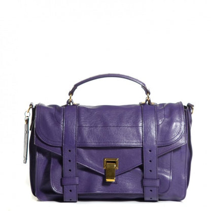 Proenza Schouler Lambskin Medium PS1 Satchel Violet 1 of 26
