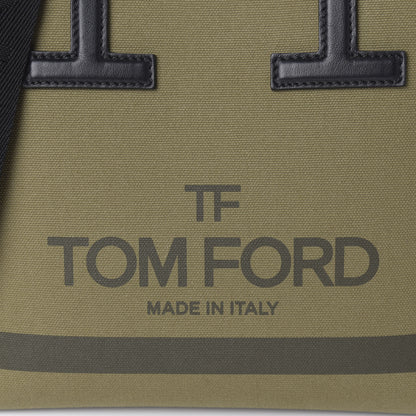 Tom Ford Canvas Mini T Tote Military Black 9 of 10