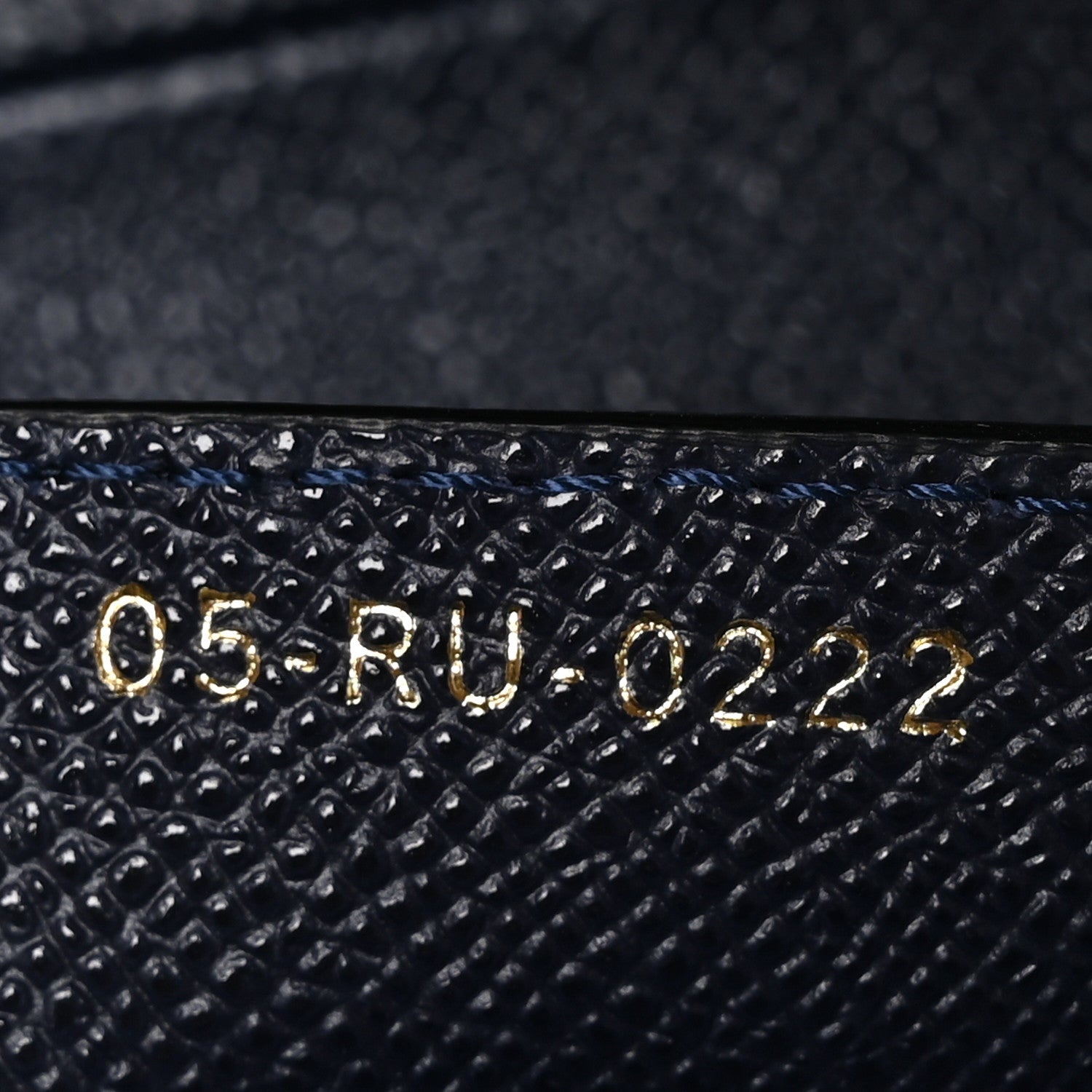 Christian Dior Grained Calfskin Saddle Bag Navy 7 of 10