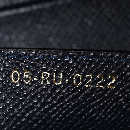 Christian Dior Grained Calfskin Saddle Bag Navy 7 of 10