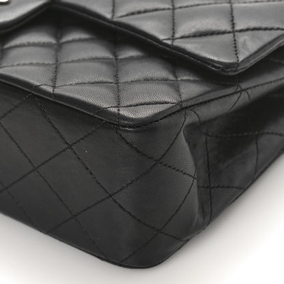 Chanel Lambskin Quilted Medium Double Flap Black 9 of 10