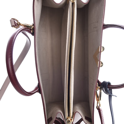 Louis Vuitton Monogram Cuir Plume Very Tote MM Mastic Raisin 5 of 8