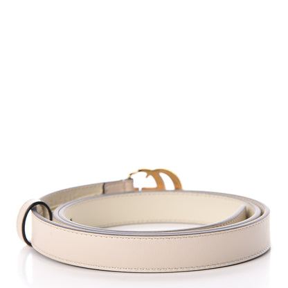 Gucci Calfskin Double G 20mm Belt 90 36 Mystic White 3 of 6