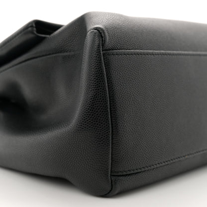 Saint Laurent Grain De Poudre Medium West Hollywood Monogram Fold-Over Black 9 of 12