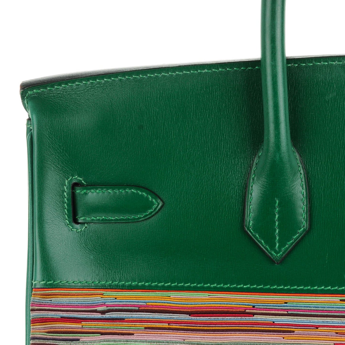 Box Vibrato Birkin 35 Vert Clair