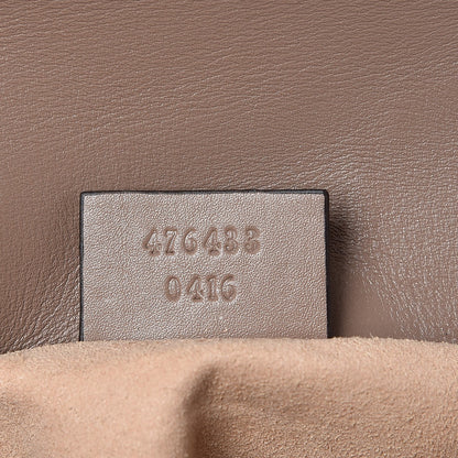 Gucci Calfskin Matelasse Super Mini GG Marmont Shoulder Bag Porcelain Rose 7 of 9