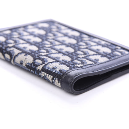 Christian Dior Calfskin Oblique Passport Holder Blue 6 of 9