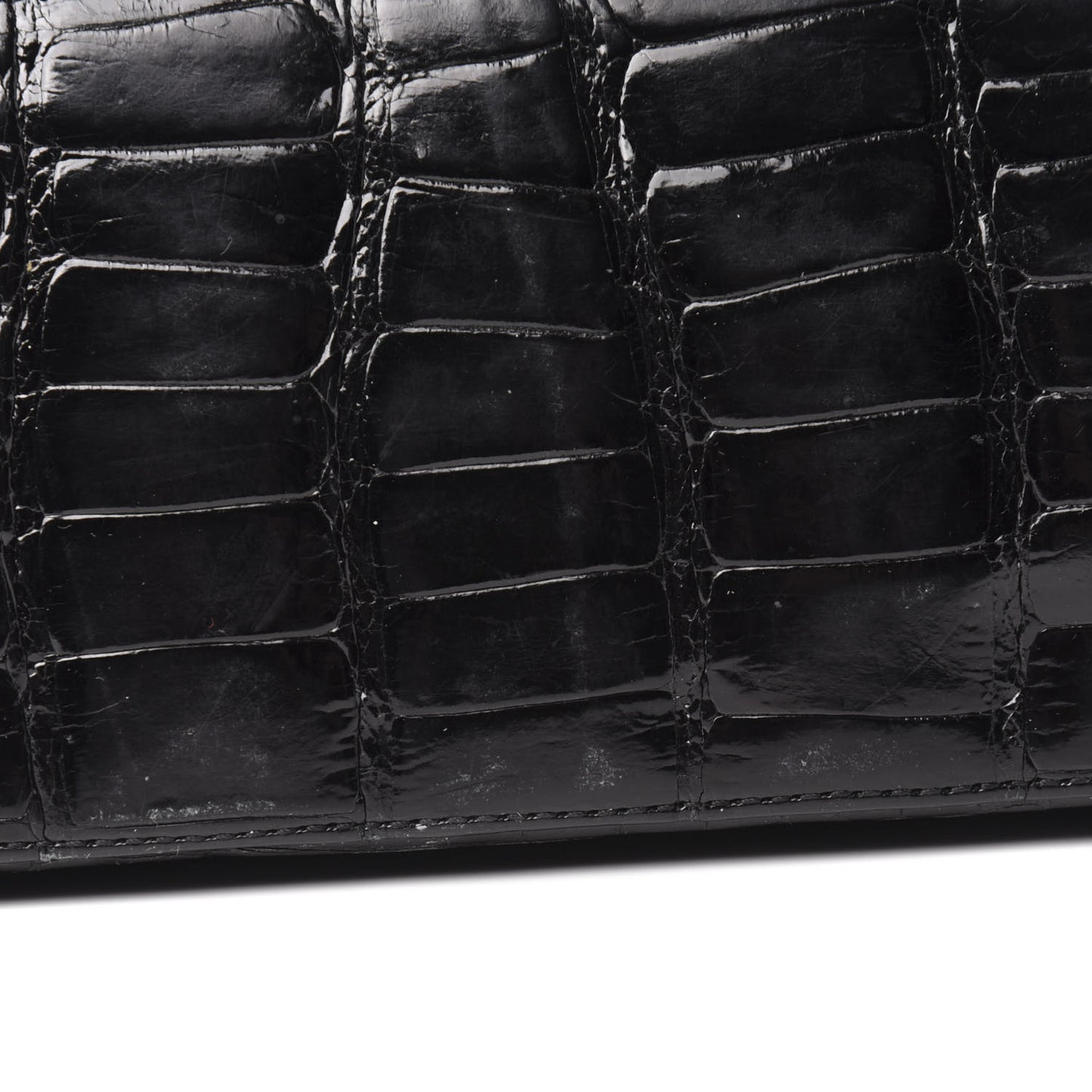 Alligator Jumbo Double Flap Black