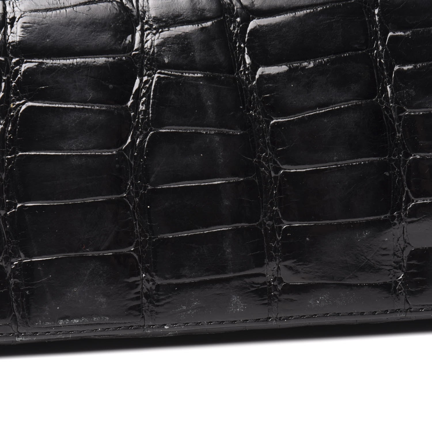 Chanel Alligator Jumbo Double Flap Black 13 of 15
