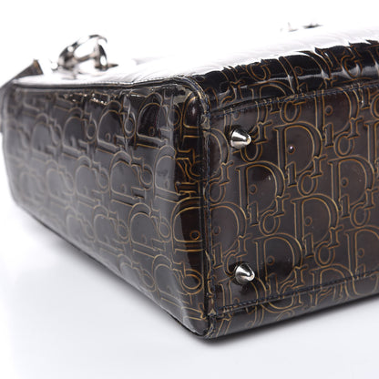 Christian Dior Patent Ultimate Medium Lady Dior Brown 8 of 19