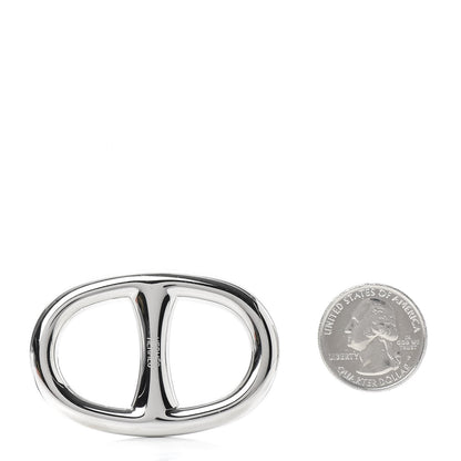 Hermes Palladium Chaine D'Ancre Scarf Ring 2 of 3