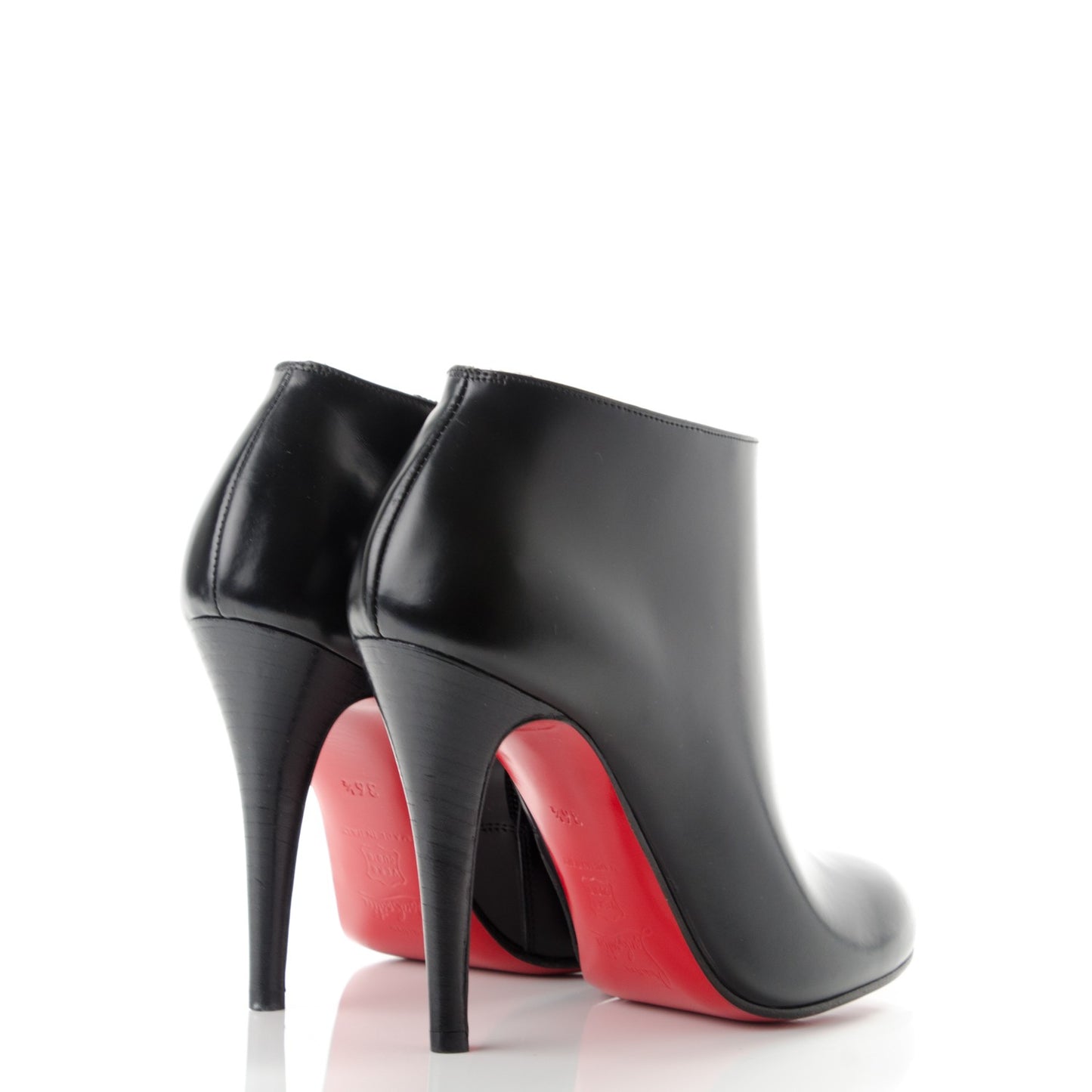 Calfskin Belle 100 Ankle Boots 36.5 Black