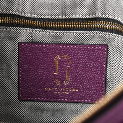 Marc Jacobs Calfskin Interlock Courier Messenger Purple 6 of 14
