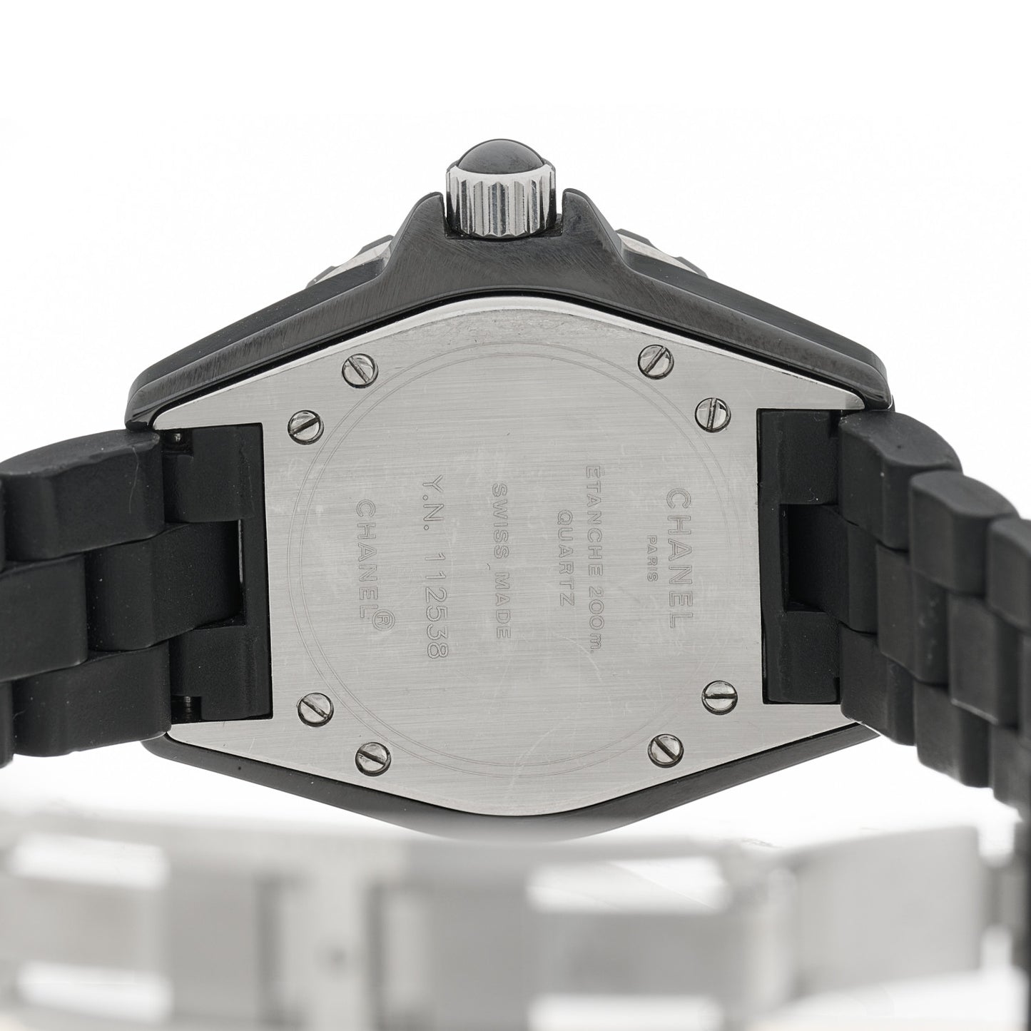 Stainless Steel Ceramic 33mm J12 Quartz Watch Black