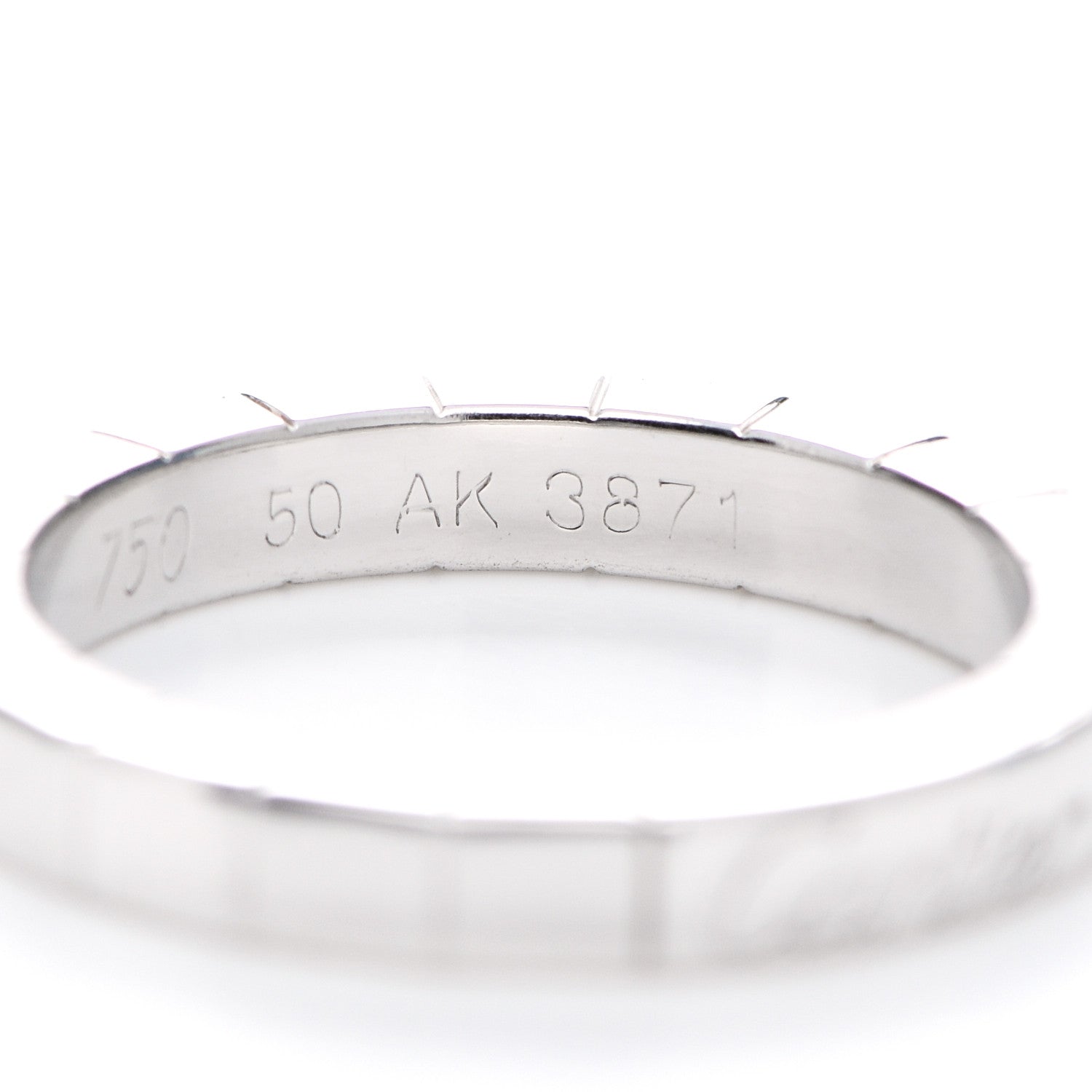 Cartier 18K White Gold Lanieres Ring 50 5.25 5 of 7