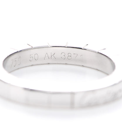 Cartier 18K White Gold Lanieres Ring 50 5.25 5 of 7