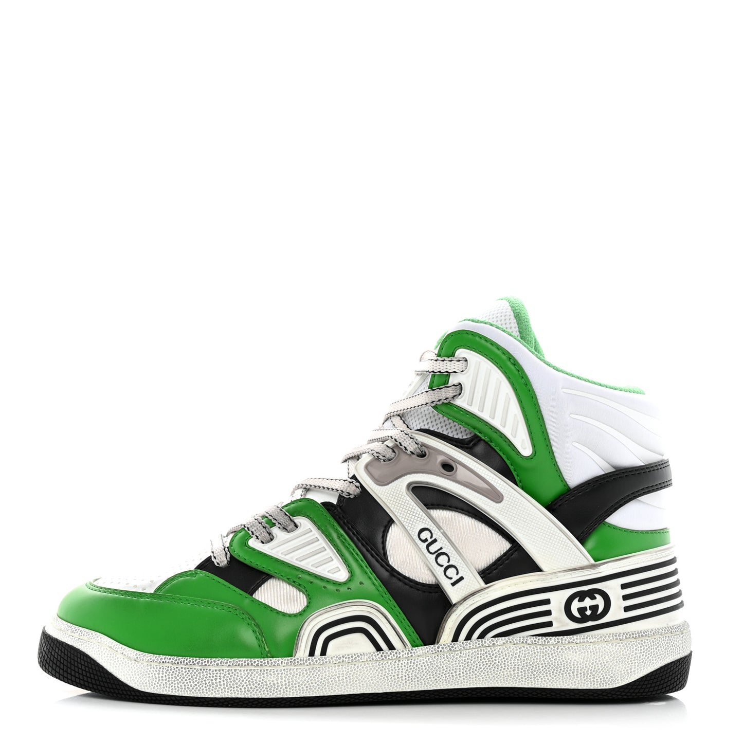 Demetra Mens Basket High Top Sneakers 8 Holly Green Great White Black