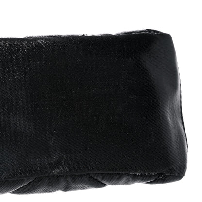 Chanel Coated Canvas Biarritz Cosmetic Case Black 12 of 13