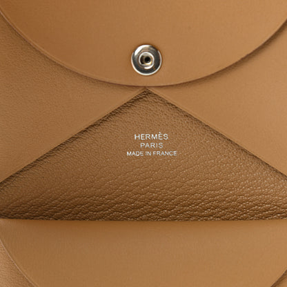 Hermes Swift Moulin à Wind Calvi Duo Card Case Gold 6 of 9
