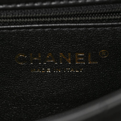 Chanel Lambskin Quilted Mini Heart Charms Flap Black 6 of 9