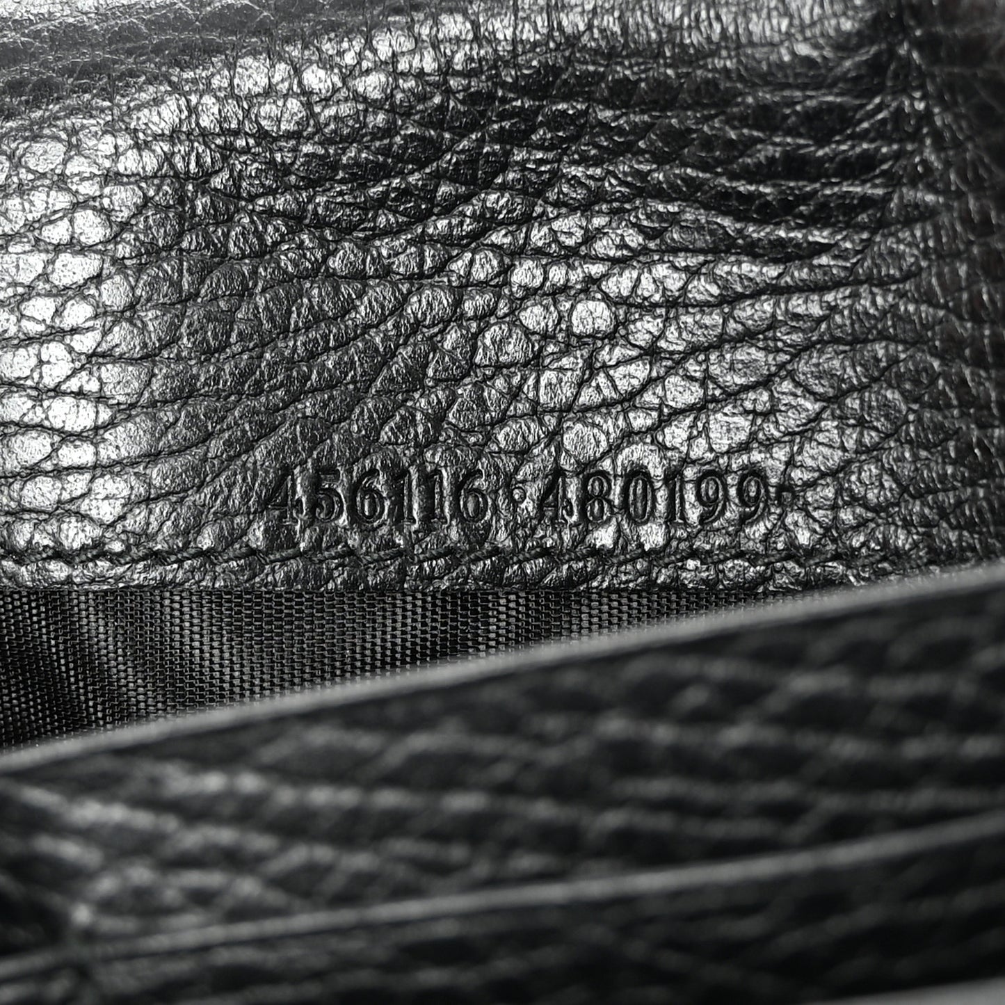 Dollar Calfskin GG Marmont Continental Wallet Black