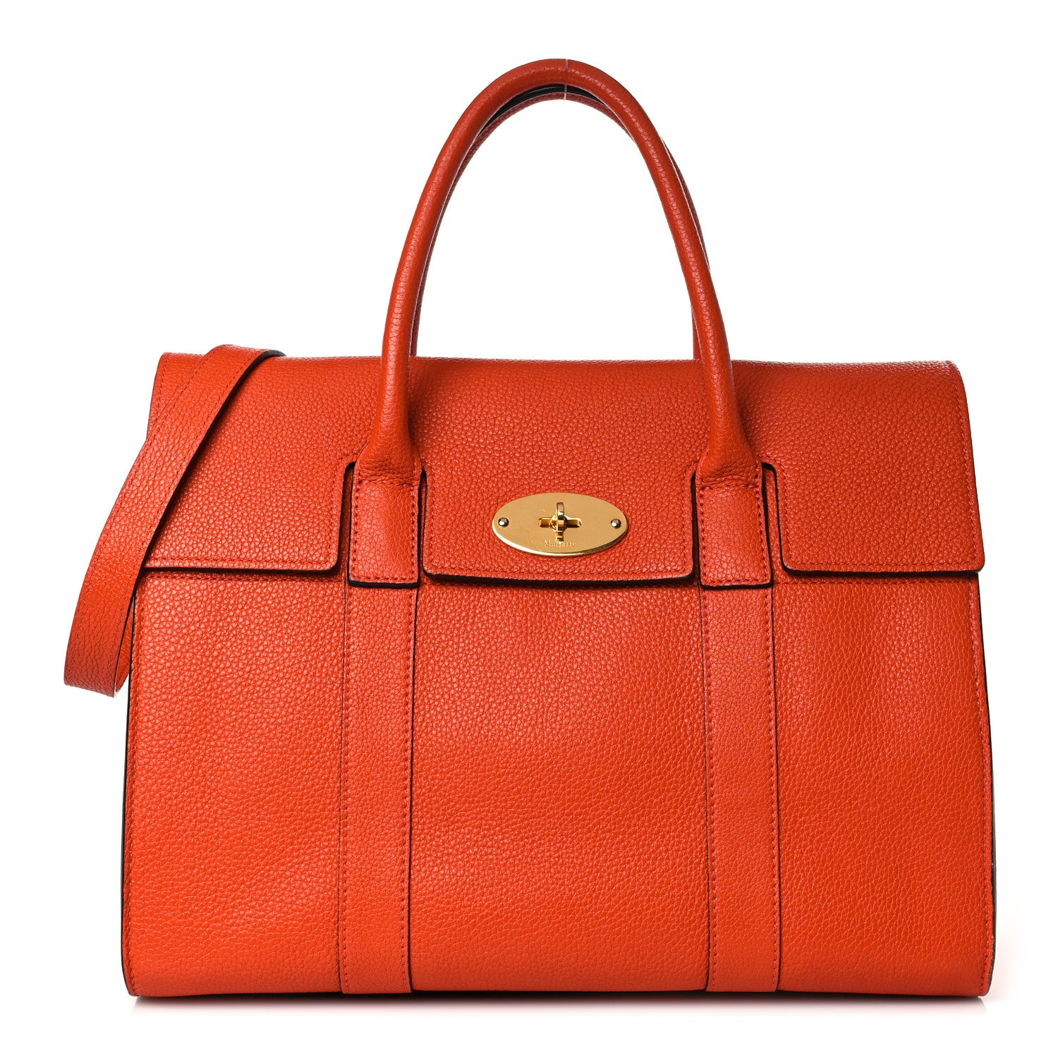 Mulberry Classic Grain Small New Bayswater Orange 1 of 9