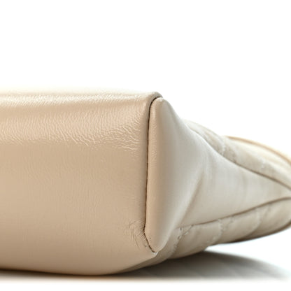 Chanel Shiny Crumpled Calfskin Quilted Mini 31 Shopping Bag  Beige 10 of 10