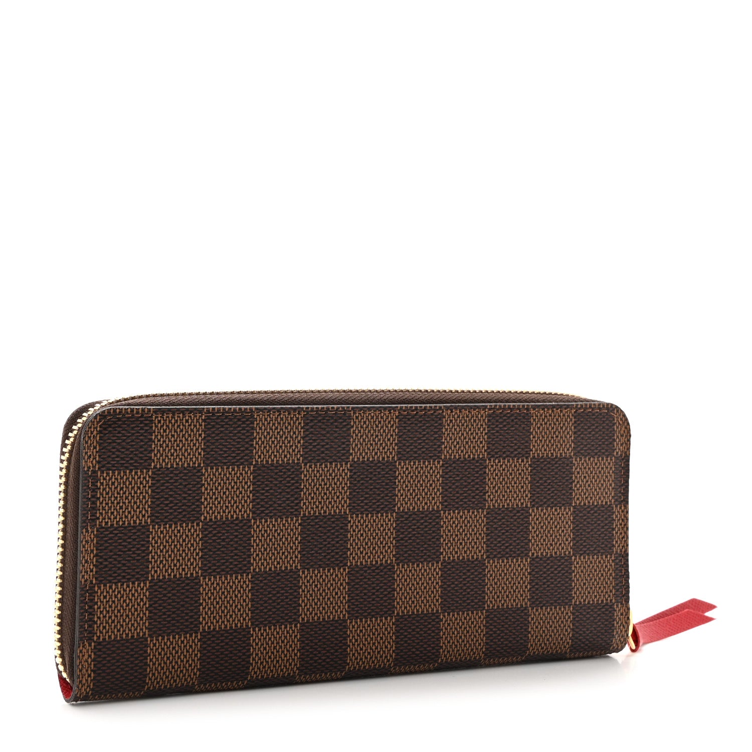 Louis Vuitton Damier Ebene Clemence Wallet Cherry 3 of 8