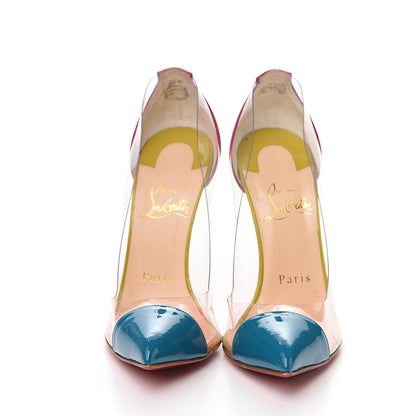 Christian Louboutin Patent PVC Debout 100 Pumps 35 Version Riviera 2 of 9
