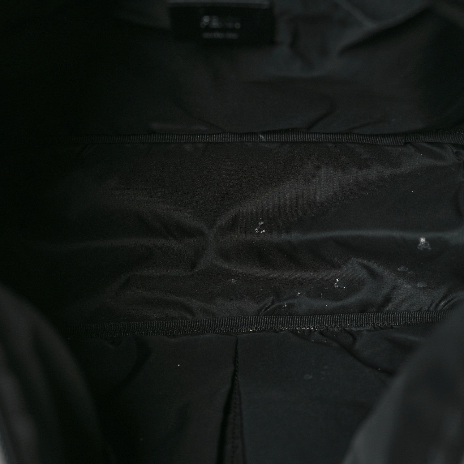 Fendi Calfskin Nylon FF Logo Embossed Changing Bag Black 6 of 11