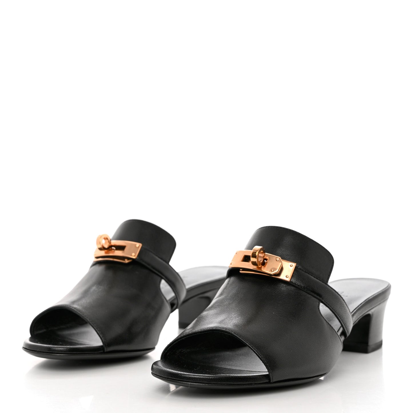Goatskin Candy Sandals 35 Black