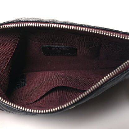 Chanel Caviar Quilted Cosmetic Case Black 5 of 7