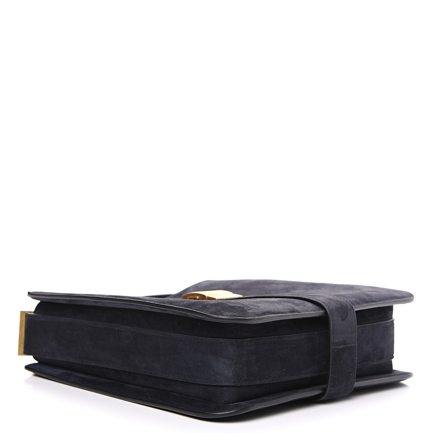 Suede Medium Marie Bag Navy