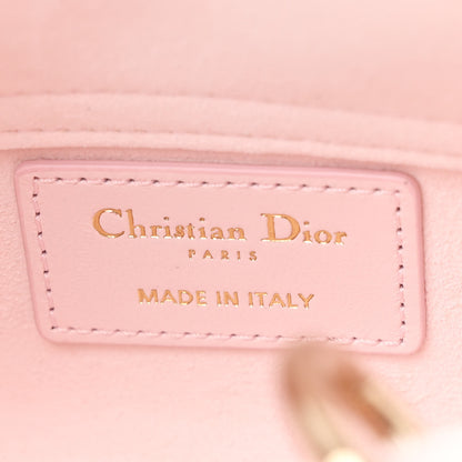 Christian Dior Lambskin Cannage Dioramour Micro Lady D-Joy Rose De Vents 6 of 11