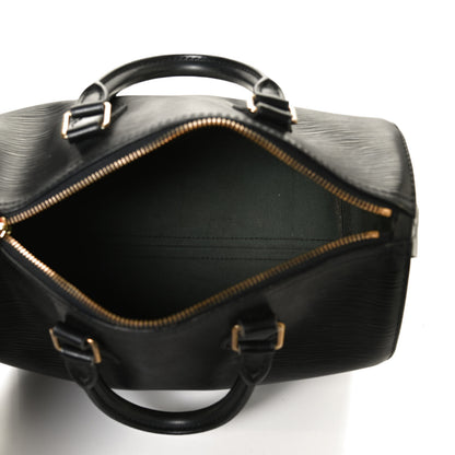 Louis Vuitton Epi Speedy 25 Black 5 of 14