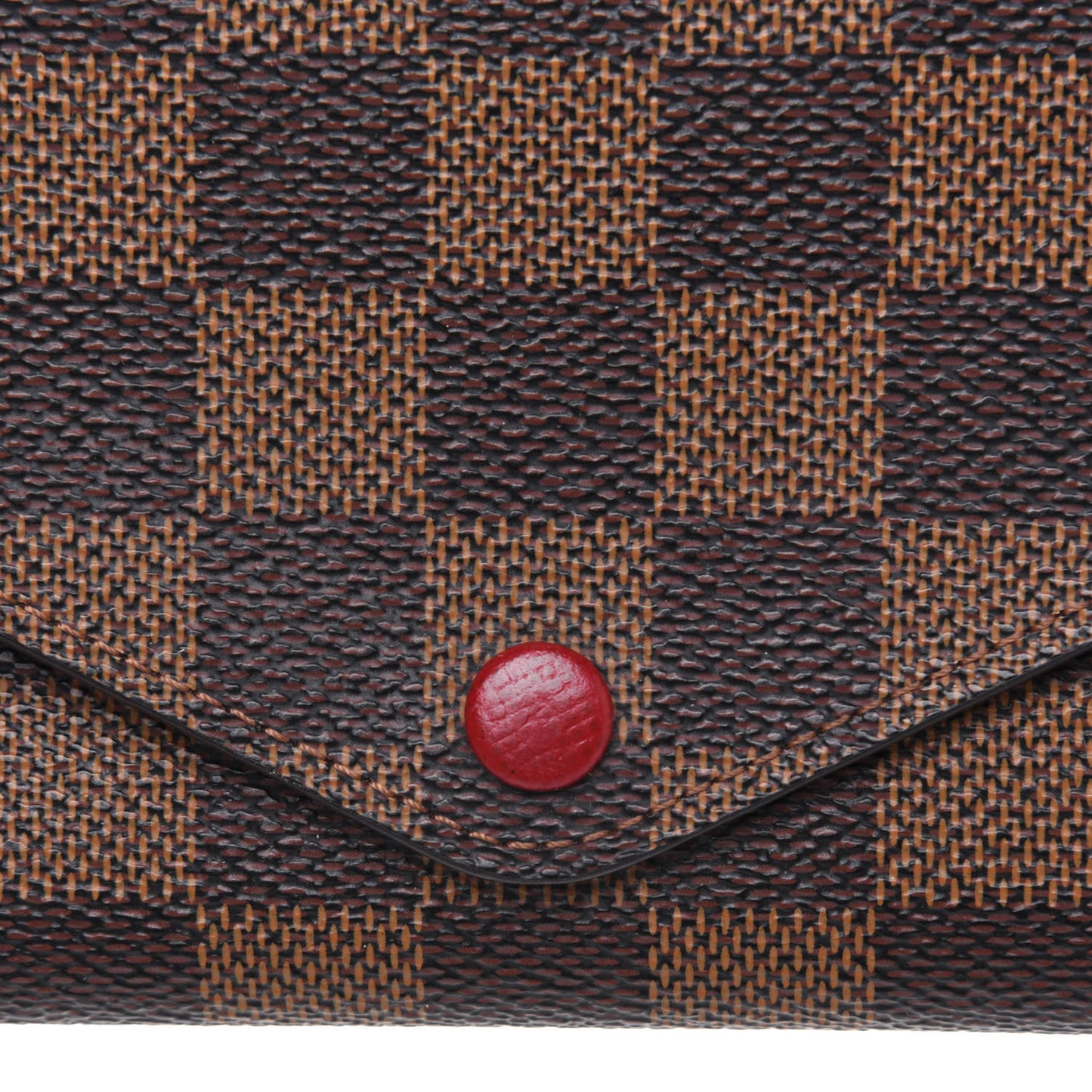 Damier Ebene Josephine Wallet Red