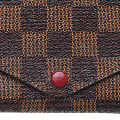 Louis Vuitton Damier Ebene Josephine Wallet Red 15 of 15