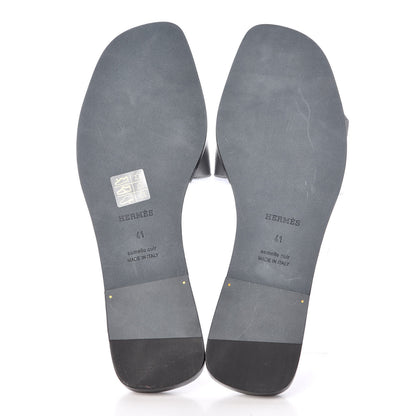 Hermes Epsom View Sandals 41 Argent 5 of 8