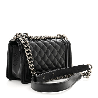 Chanel Caviar Quilted Small Boy Flap Black 3 of 11