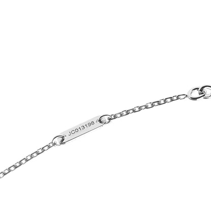 Van Cleef & Arpels 18K White Gold Diamond Socrate One Flower Pendant Necklace 6 of 6