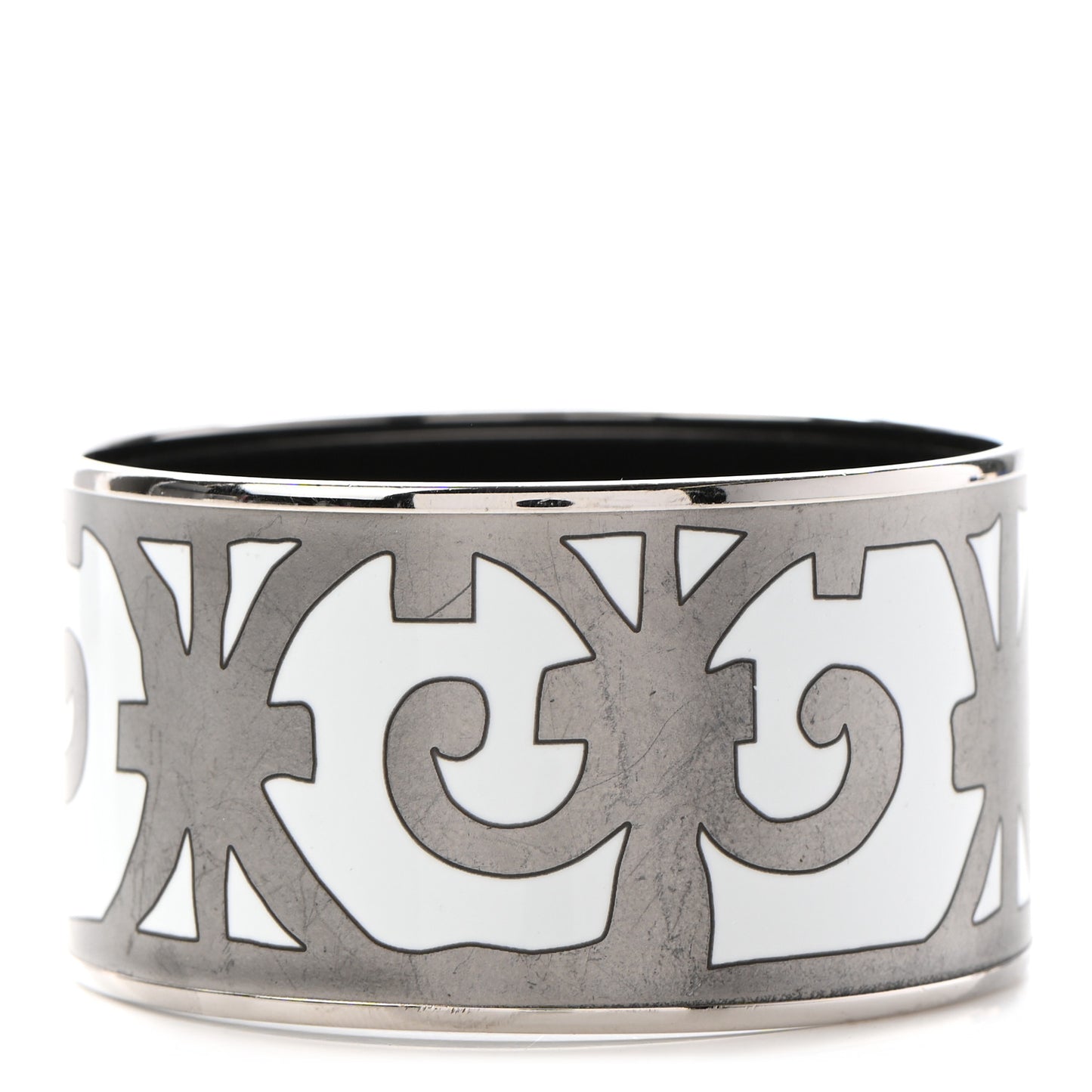 Enamel Printed Extra Wide Balcons du Guadalquivir Bracelet 70 Silver