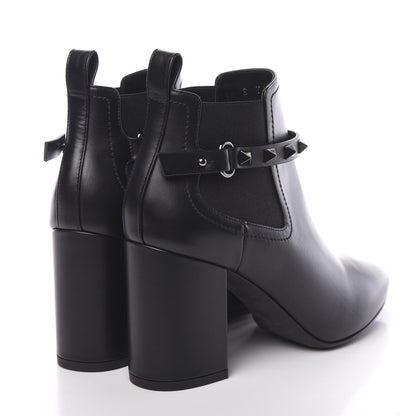 Valentino Garavani Calfskin Rockstud Chelsea 85mm Ankle Boots 36 Black 4 of 10