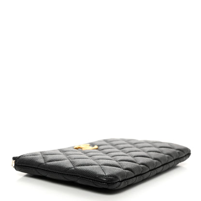 Chanel Caviar Quilted Small CC Cosmetic Case Black 5 of 8