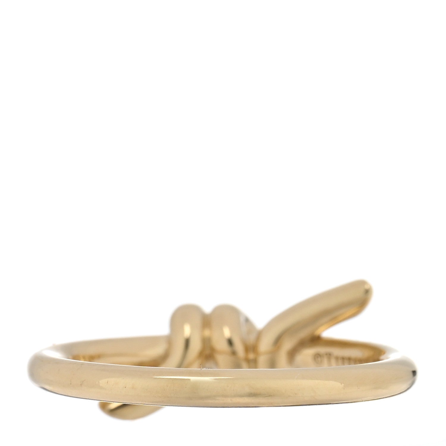 Tiffany 18K Yellow Gold Knot Ring 48 4.5 3 of 5