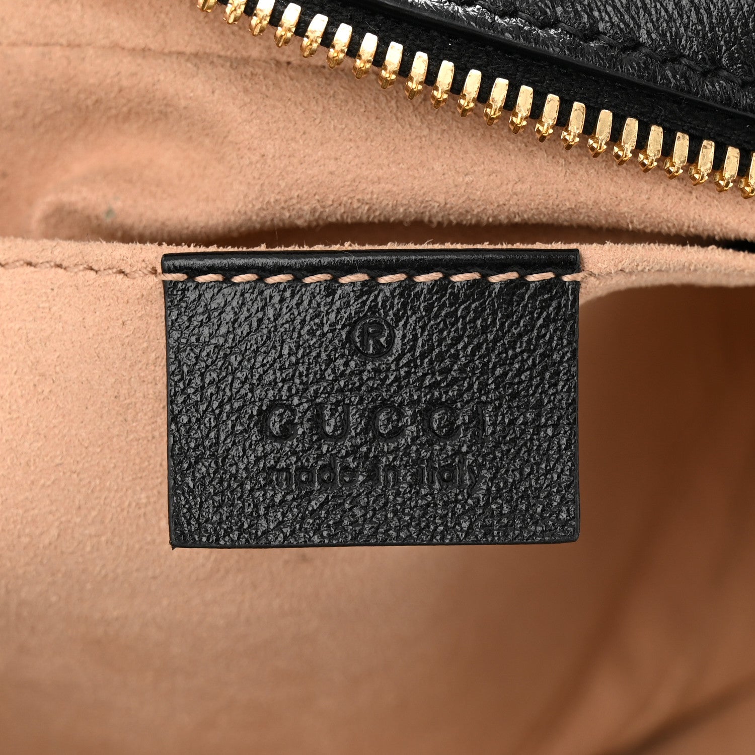 Gucci Monogram Matelasse Diagonal Small GG Marmont Chain Shoulder Bag Beige Black 5 of 10