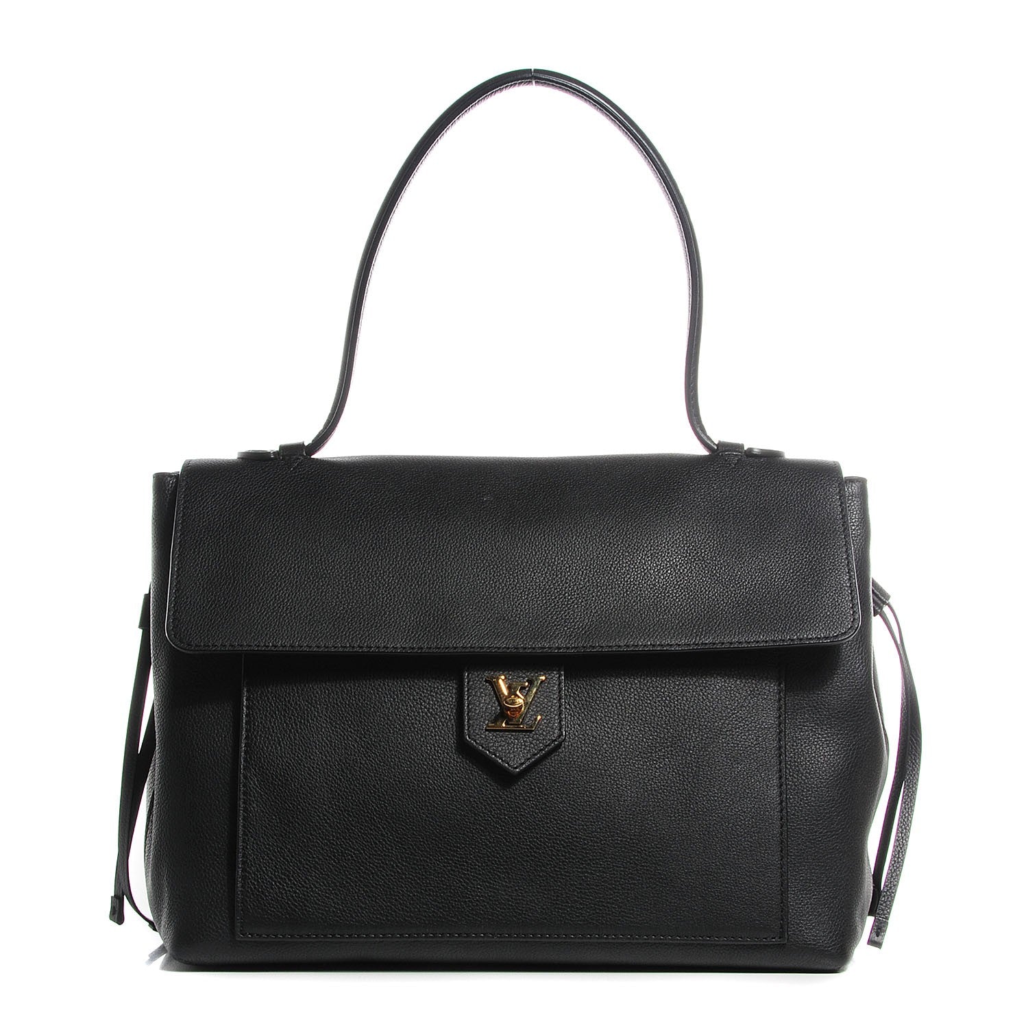 Louis Vuitton Calfskin Lockme MM Black 1 of 7