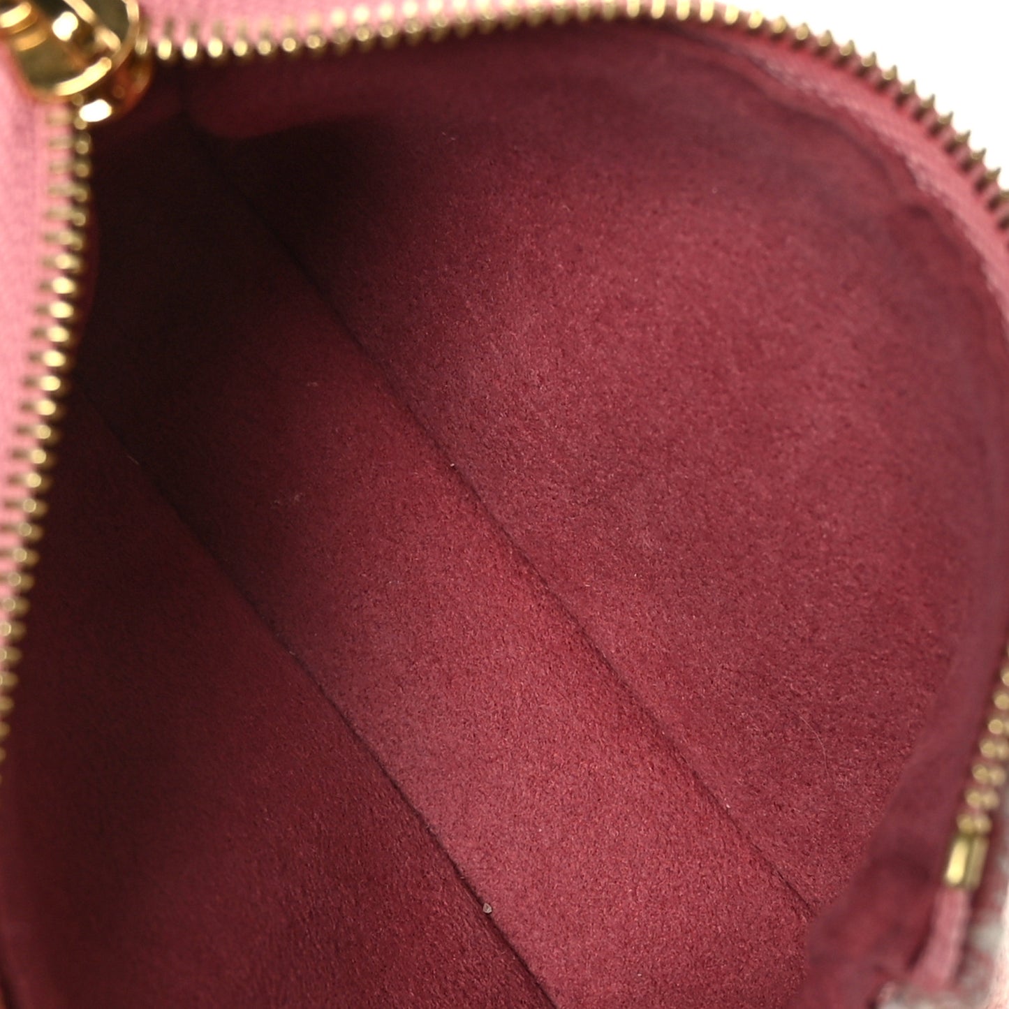 Denim Jacquard Monogram Micro Pochette Accessories Rose