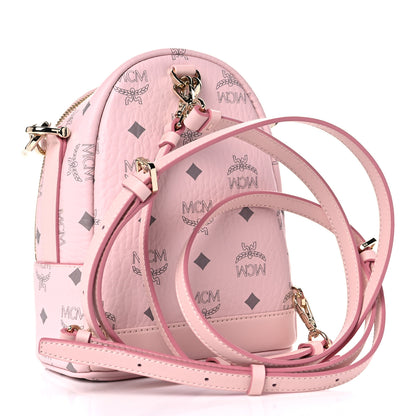 MCM Visetos X-Mini Patricia Backpack Powder Pink 4 of 10