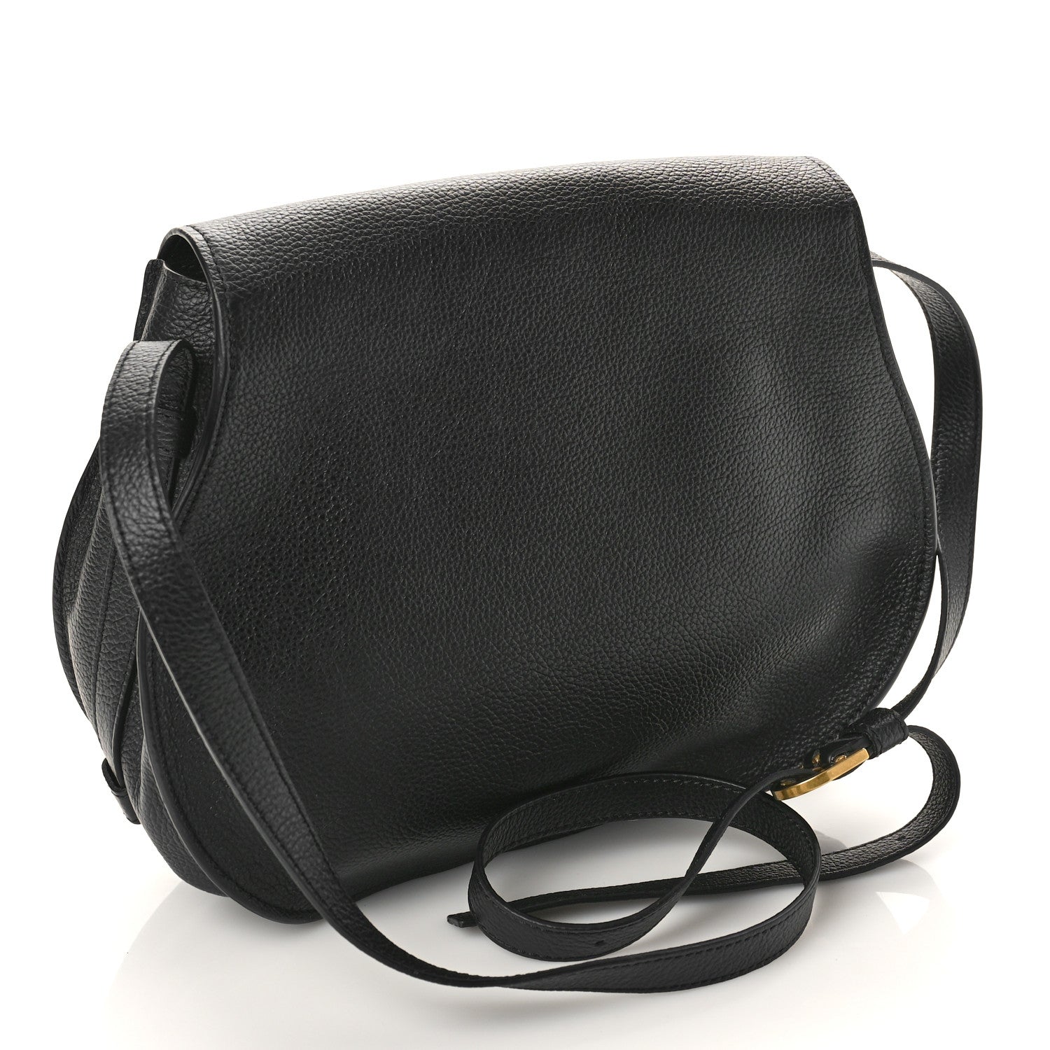 Chloe Calfskin Medium Marcie Round Crossbody Bag Black 3 of 10